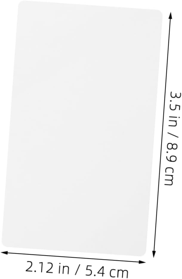 500pcs Diy Blank Cards White Index Cards Study Flashcards Kraft Paper Note for Learning and Office