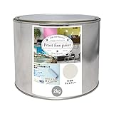 ペンキ 水性塗料 75-85A ライトグレー 2kg/ 艶消し 壁 天井 壁紙 壁クロス ファインペイント つや消し