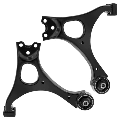 Detroit Axle - 2pc Front Lower Control Arms for 06-11 Honda Civic Acura CSX 2006 2007 2008 2009 2010 2011 Lower Control Arms Pair Set Assembly Replacement