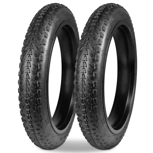 MAKELEN 2 Pack E Bike Tire Fat Bike Tire 26x3 Strong Grip Electric Bicycle Tire for Mountain Snow and Beach Bike