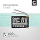 CELLONIC, Lautsprecherakku kompatibel mit JBL Clip 2 (800mAh, 3.7V) Ersatzakku GSP383555