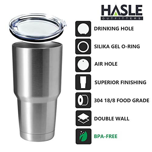 Image of 30oz Tumbler Stainless Steel Coffee Tumbler Double Wall Vacuum Insulated Travel Mug with Lid (Silver, 1 Pack)