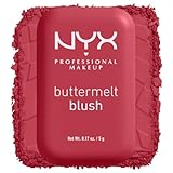 NYX Professional Makeup Blush in Polvere, Per un Look Fresco e Colorato, Arricchito con Burro di Mango, Mandorle e Karitè, Sfumabile, Buttermelt, Tonalità: All The Butta, 5 g