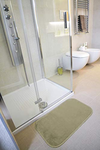 GEMITEX Carpet MERLINO 40X70 Taupe ULTRASSORBENT, Polyester