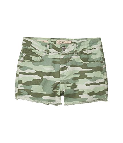 Lucky Brand Girls' Camo Shorts, Green Bay, 12 Big Kids