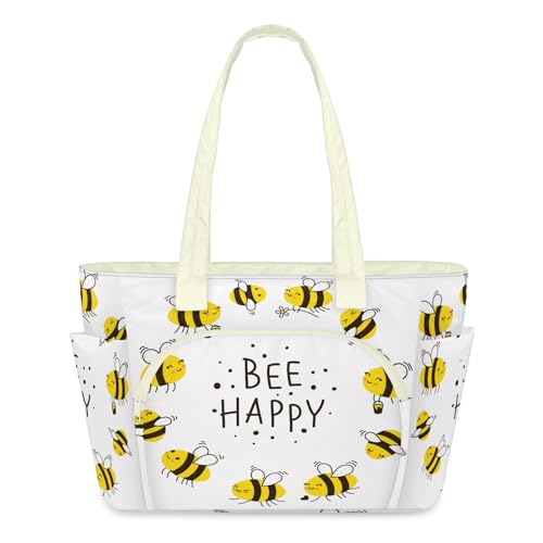 Sac fourre-tout zippé Happy Bees pour ranger toutes vos affaires