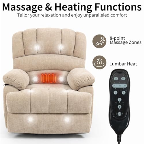Sillón reclinable eléctrico tela antideslizante miniatura 4
