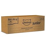 WHISKAS Junior Nassfutter in Sauce 84 x 85g Klassische Auswahl