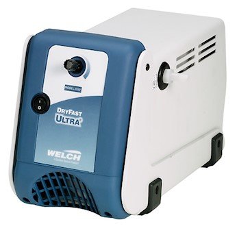 Vacuum Pump, PTFE, 2 Torr, 25 L/min, 115V