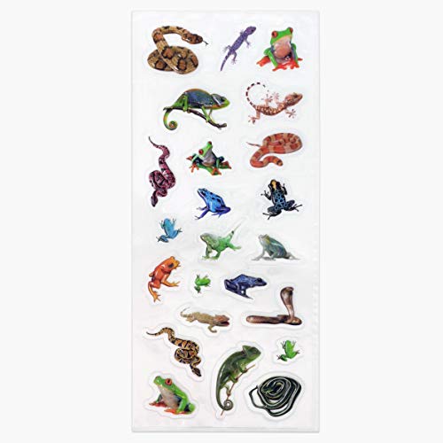 Fun Stickers 3D Rainforest Lizards & Snakes 1517
