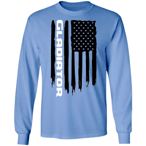 Gladiator American Flag Long Sleeve T-Shirt3