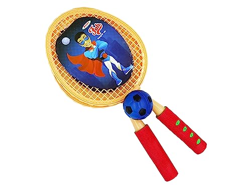 Image of Asian Fab Badminton Kit 2 Rackets 1 Ball Set Multicolor Lightweight Durable Badminton Racket Set for Kids Outdoor Sports Training Family Play Beginner Game Pack of 3 Pieces