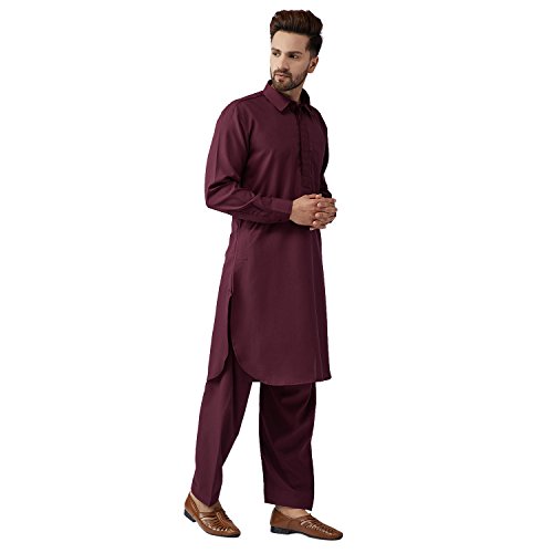 Sojanya (Since 1958 Men'S Black Cotton Kurta Churidar Pyjama Set4