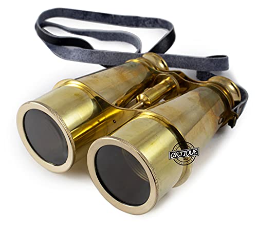World War Replica Soldiers Binocular Telescope Navy Monocular Binoculars Shiny Brass.