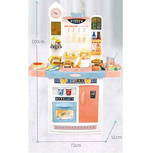 HO-TBO Küche Spielzeugsets, Delights Spielküche, Kinder Küche Spielset, Küche Spielzeug mit realistischen Lichter Kinder… – Bild 7
