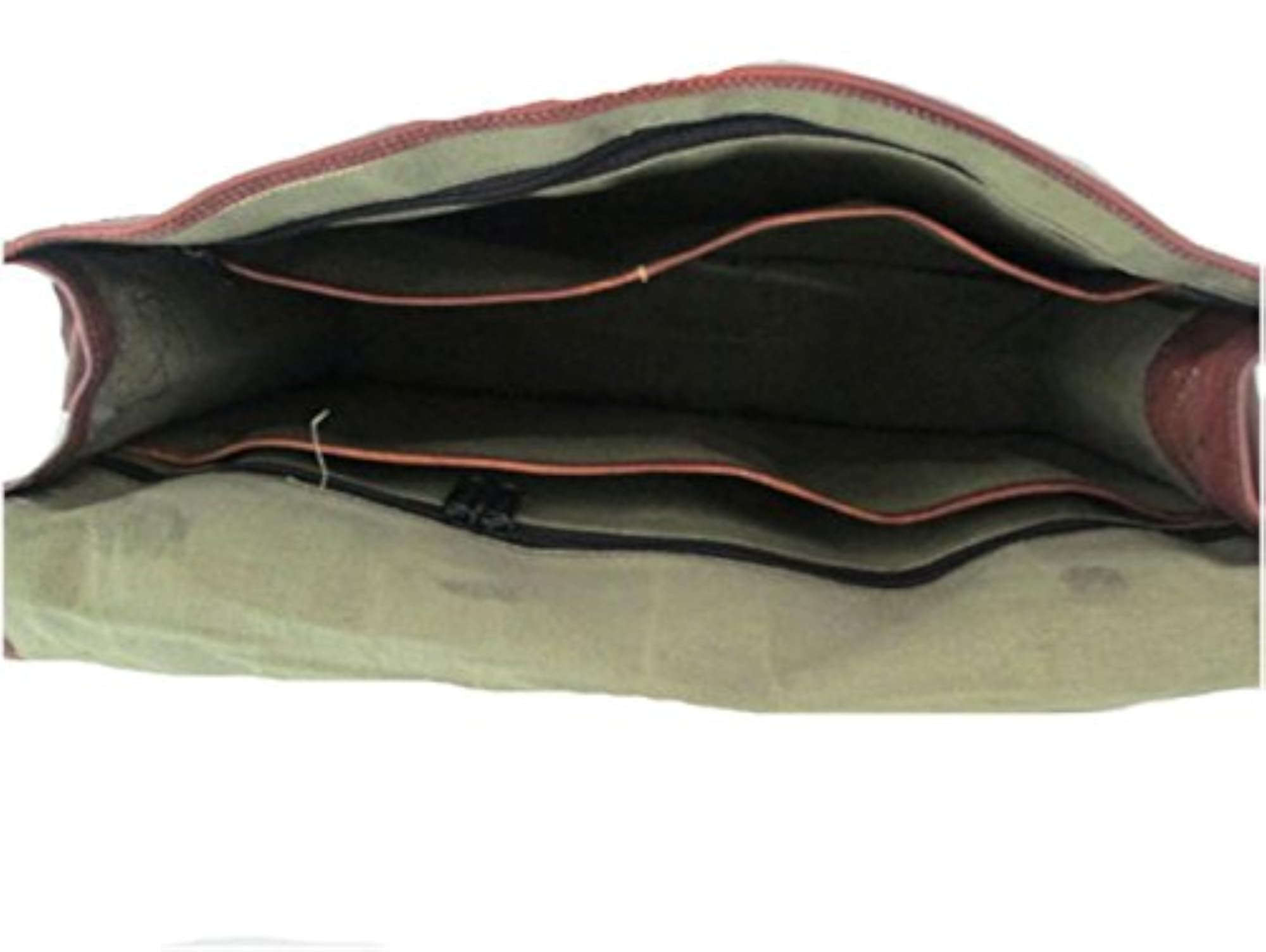 Real Leather Small Brown Full Flap Unisex Tablet Shoulder Messenger Bag