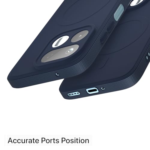 Image of Pikkme Back Cover for Realme 16T 5G Soft Matte Silicone Mag-Safe Design (Mag-Safe Not Support) Camera Protection | Slim Fit Bumper Cover (Blue)