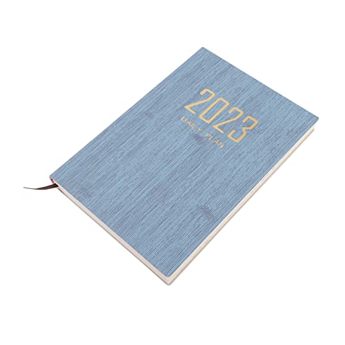 KICHOUSE Agenda 2023 Libro the almanack travelers notebook Cuaderno de ideas planificador semanal jotter agenda de bolsillo 2023 Diario libro de citas 2023 libro de horarios Papel Blue