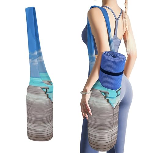 Sac tapis de yoga Maldives en toile pour vos séances de Pilates à la plage ou au studio