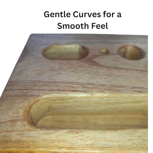 Image of Wooden Hangboard Rock Climbing Pull Up Bar - Premium Wooden Fingerboard Climbing Training Board for Grip Strength, Core Strength, Endurance & Home Gym Workout