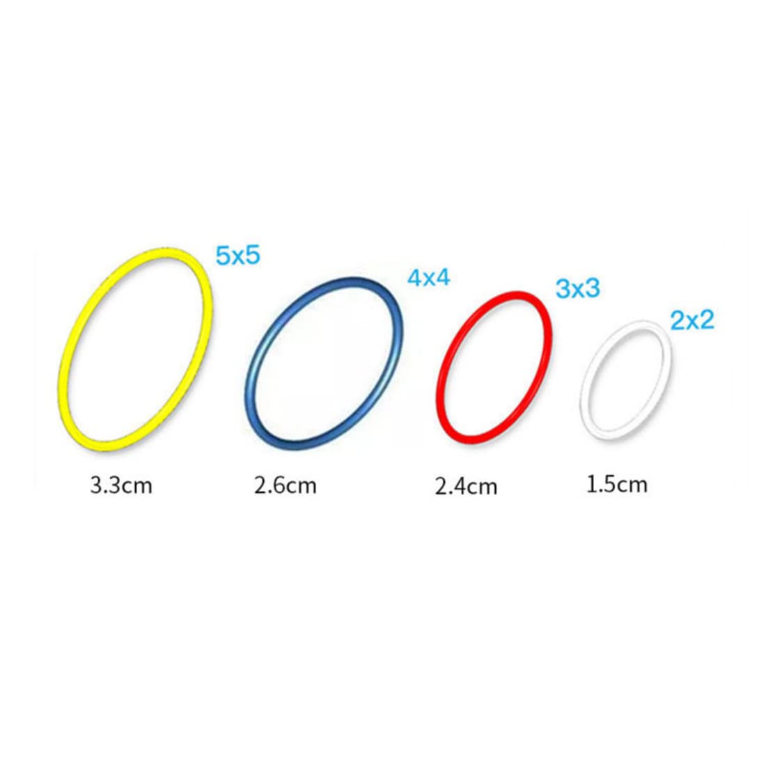 Set di 40 pezzi di ricambio Technical Parts 2 x 2 3 x 3 4 x 4 5 x 5 mm