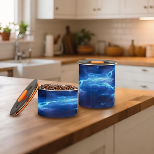 Recipiente hermético para café acero inoxidable 30oz azul miniatura 6