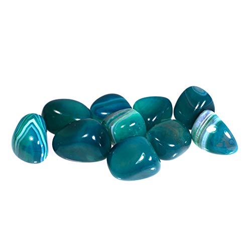 CrystalAge Turquoise Agate Tumble Stone (20-25mm) - Single Stone