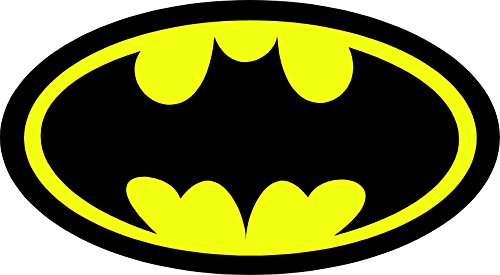 ChicWalls Black & Yellow Batman Logo Sign All Weather 4Season Waterproof Auto Car
