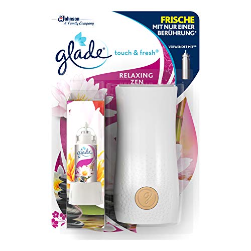 Glade Touch & Fresh (Brise One Touch) Mini Spray, Raumduft, Halter inkl. 1 Nachfüller, Relaxing Zen, 10 ml Cover