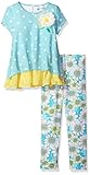Rare Editions Girls' Polka Dot Knit Top to Flora Legging Set