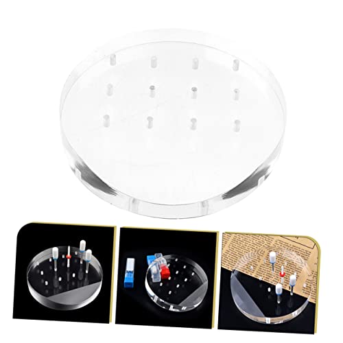 Soporte Transparente para Brocas de Uñas con 12 Agujeros miniatura 6