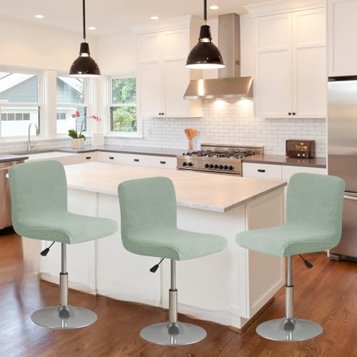Image of Chair Covers Bar Stool Cover 4pc Bar Chair Cover Swivel Bar Stool Slipcover