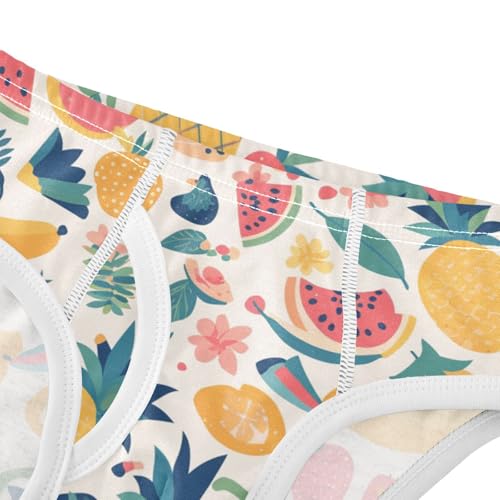 KLL Colourful Tropical Fruits Toddler Boy Cotton Underwear Breathable Undies4