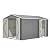 LZBEITEM 8x12 Ft Sheds & Outdoor Storage - Large Metal Outdoor Storage Shed with Floor Frame Large Heavy Duty Tool Storage She Shed (8 X 12 Ft / 2 Doors)