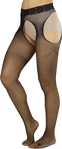 Image of ToBeInStyle Women's Suspender Pantyhose