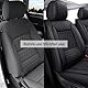 WANGIRL Sitzbezug Auto Vordersitze 2 Stück, Atmungsaktiver Eisseiden-Autositzbezüge PU Leder Universal Set, Kompatibel mit Den Meisten Limousinen und SUV (Schwarz)