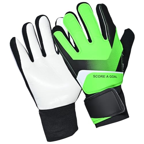 Guantes de portero de fútbol, guantes de portero de fútbol | para portero juveniles, fuertes problemas de guantes de fútbol para niños jóvenes para niños hombres entrenamientos y competiciones