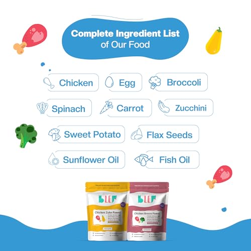 Image of BLEP Fresh Dog Food (Wet)-A Meal Pack | Chicken - Broccoli and Zucchini Gravy (300gm x 1 Each) | Pack of 2-600g