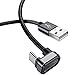 Produktbild DolDer Type C Kabel, Rock USB C Kabel Ladekabel 180 Grad Winkel Stecker Nylon USB Datenkabel für Huawei Mate 20 PRO/Mate 20/P20Pro/P20/P20Lite/P10Plus/Galaxy S9/S8/Oneplus 6/5T etc.2M einweg