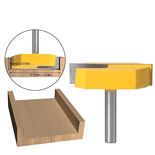 Punta Per Fresa 8x57mm Per Pialla A Filo, Ideale Per Scanalature E Piallatura E Per Pulire La Parte Inferiore Di Un Tavolo In Legno 95159551