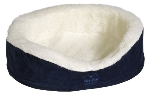 MidWest Rustige Tijd e'Sensuals Orthopedische Nesting Bed, 28 Inches Diameter, marineblauw