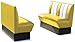 Bel Air Banco esquinero para cena (amarillo/blanco)