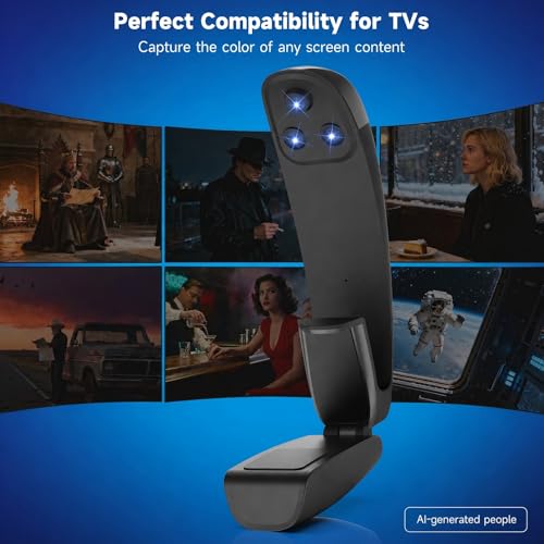 Image of FFJ TV LED Backlight with Triple Sensor, 14.7ft RGB LED Strip Lights that Change with 55-65 Inch Screen, Smart App Control, Music Sync, for Home Decoration - Upgraded Version