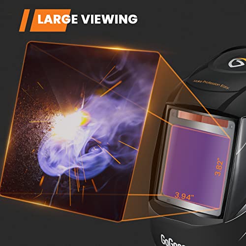 GoGonova Automatisches Schweißschild mit großem Sichtfeld