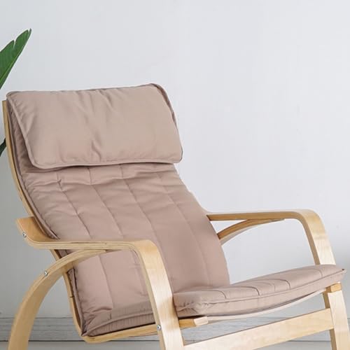 Replacement Cushion Compatible with IKEA Poang Armchair Soft Memory Foam Pad with Removable Machine Washable Cover Non-Slip Thick Padded Seat Cushion for Indoor No Chair
