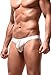 Newsywell Men's Ice Silk G-String Thong Bikinis Fashion Micro Male Low Cut Seamless Soft Briefs Pouch Underwear White Large