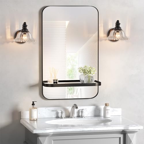 Image of XIEDUN Vanity Light Black Wall Sconces Farmhouse Bathroom Sconces