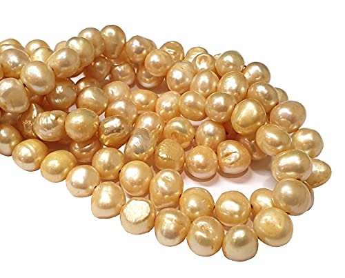 Perlin Perlas De Agua Dulce Para Enhebrar Perlas Cultivadas De Agua Dulce, Perforadora, Pequeñas Piedras Preciosas Barrocas, Perlas Sueltas Crema Beige, 9 Mm Perlin Perlas De Agua Dulce Para Enhebrar Perlas Cultivadas De Agua Dulce, Perforadora, Pequeñas Piedras Preciosas Barrocas, Perlas Sueltas Crema Beige, 9 Mm