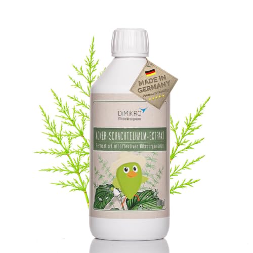 DIMIKRO Ackerschachtelhalm Extrakt 500 ml - Schachtelhalm Sud mit Effektiven Mikroorganismen fermentiert natürliches Pflanzenstärkungsmittel für pilzanfällige Pflanzen - Konzentrat