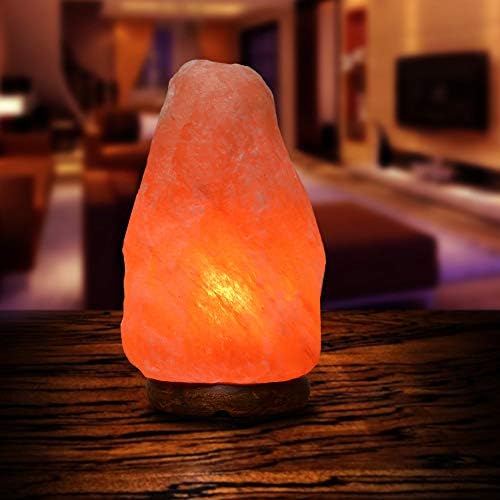 ApexGlobal Himalayan Natural Pink Salt Lamp, Hand Crafted I (10-12 inches, 12-15 lbs).Natural Warm Amber Glow I Dimmer Switch, Wooden Base, Unique Gift Idea